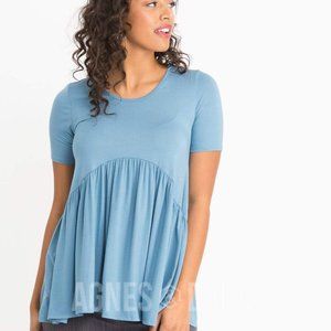 Agnes & Dora™ Muse Top in Pale Indigo